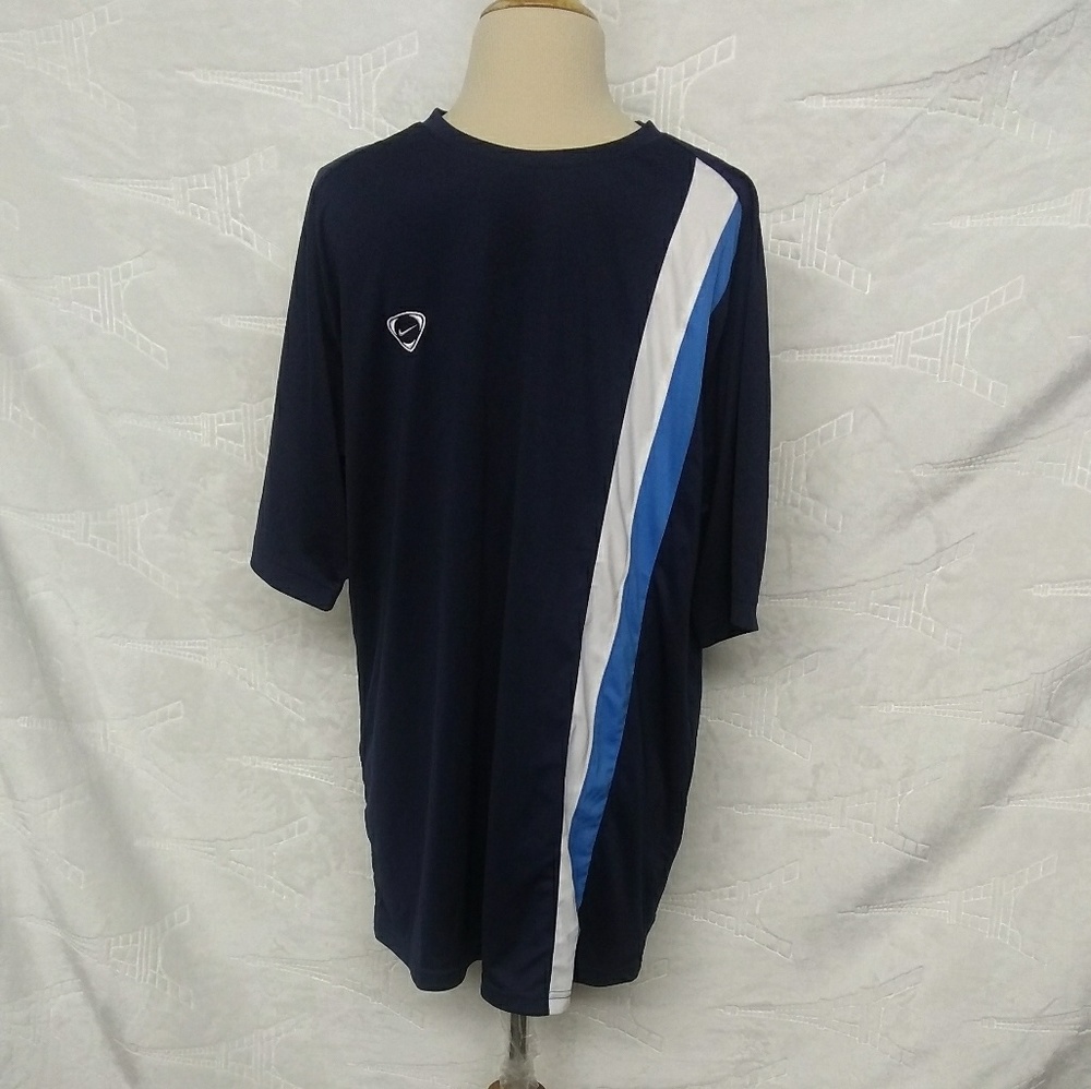 Nike Navy Striped T-shirt
